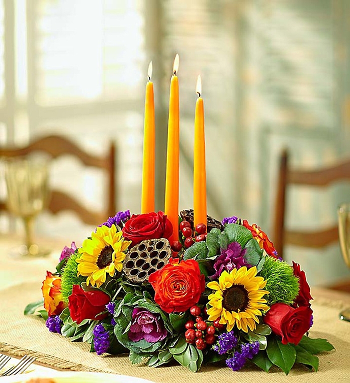 Garden of Grandeur&trade; for Fall Centerpiece