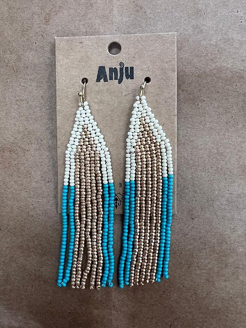 Anju Cascades - Turquoise & White