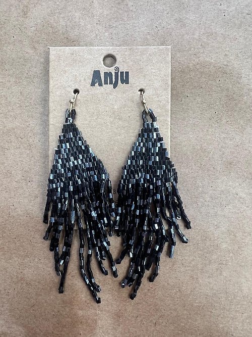 Anju Fringe - Black