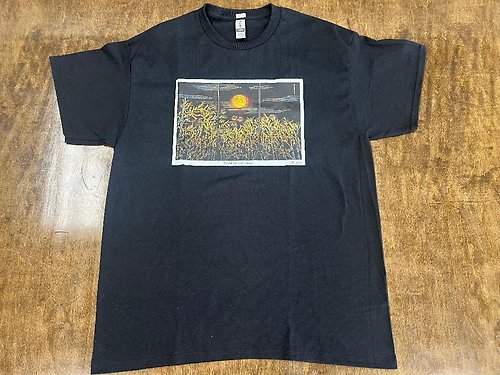 \"I Look Up at the Moon\" - black, size M