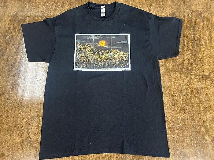 \"I Look Up at the Moon\" - black, size M