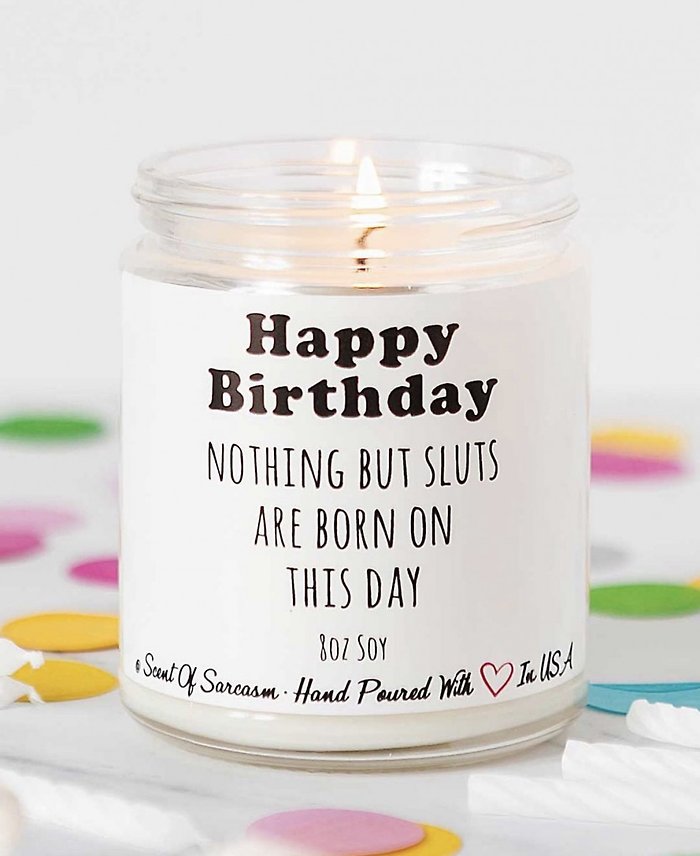 Born On This Day Birthday Candle
