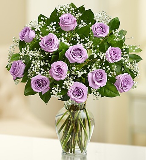 Dozen Long Stem Lavender Roses