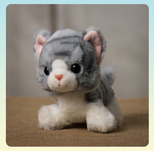7\" Gray Kitty Plush