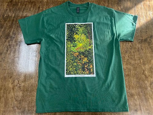 \"Gazebo at Philbrook\" - forest green, size L