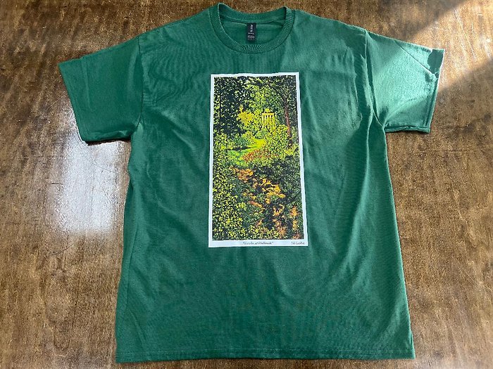 \"Gazebo at Philbrook\" - forest green, size L