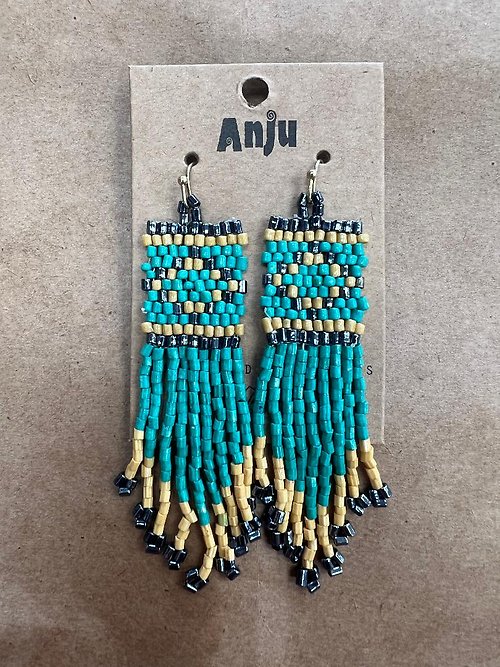 Anju Tribal Fringe - Turquoise