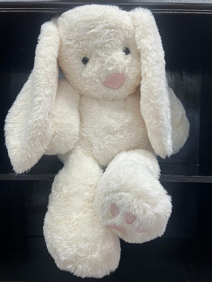 36\" Large Soft Bunny - White