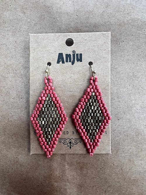 Anju Diamond - Coral & Gold