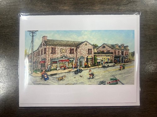 \"Colonial Building on Cherry Street\" - Card