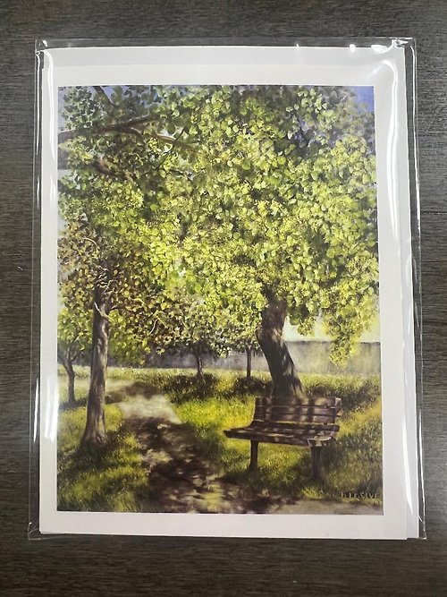 \"Park Bench\" - Card