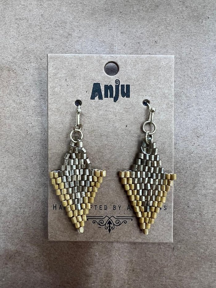 Anju Arrowhead - Mustard & Gold