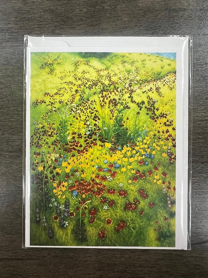 \"Field of Flowers\" - Card