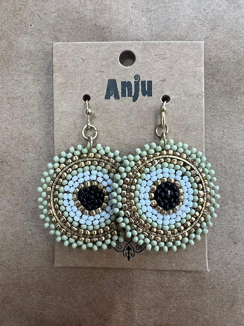 Anju Circles - Sage & Gold