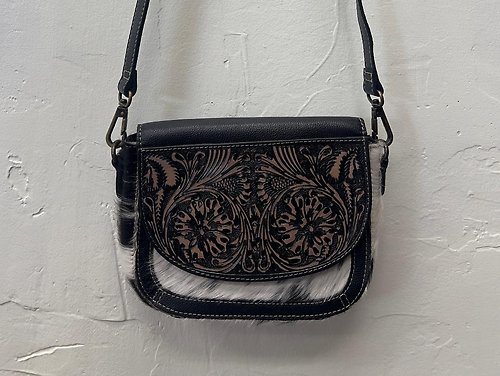 Wiggly Hand- Hand-Tooled Bags