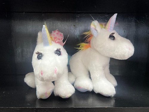 10\" White Bella Unicorn