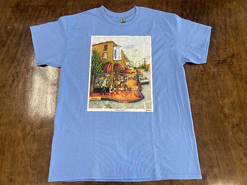 \"Peace of Mind\" - light blue, size L