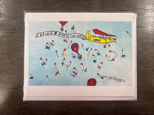 \"Love <3 Spread the Word\" - Card