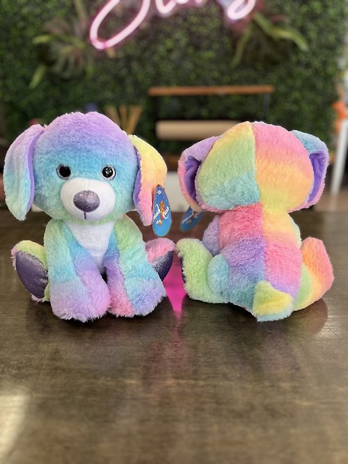 11\" Rainbow Sherbet Dog