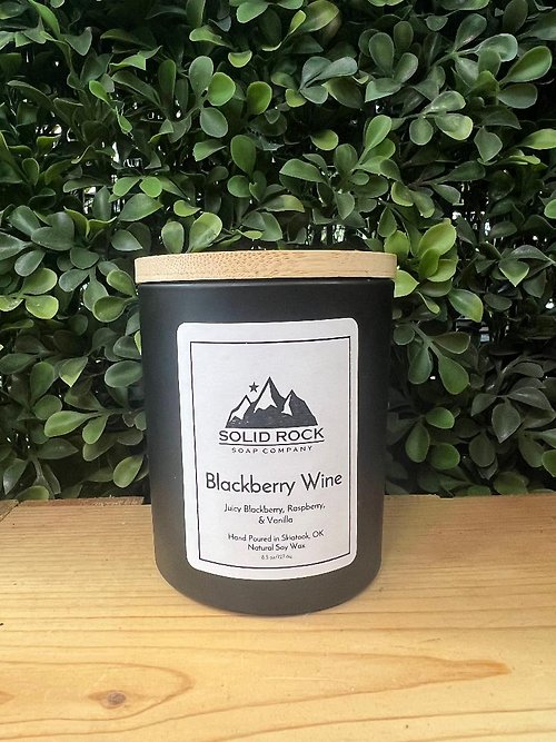 Solid Rock Candle - Blackberry Wine