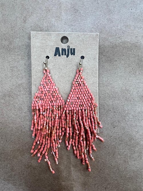 Anju Fringe - Coral