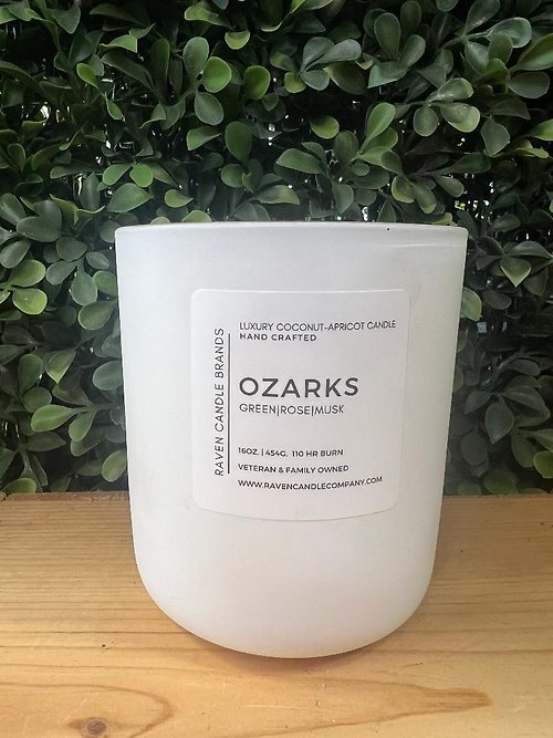 Central Ave. Candle - Green, Rose, Musk