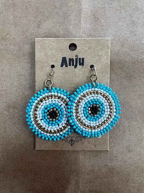 Anju Circles - Turquoise & Gold