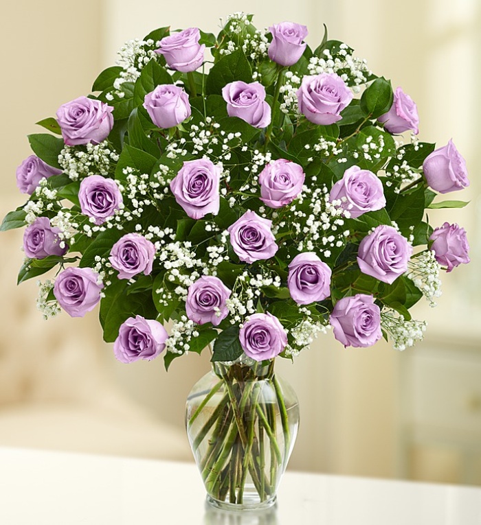 Ultimate Elegance  Long Stem Purple Roses